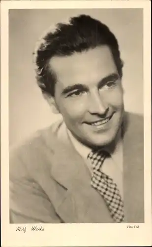 Ak Schauspieler Rolf Wanka, Portrait