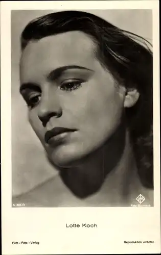 Ak Schauspielerin Lotte Koch, Portrait, Ufa Film
