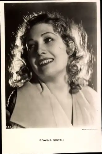 Ak Schauspielerin Edwina Booth, Portrait