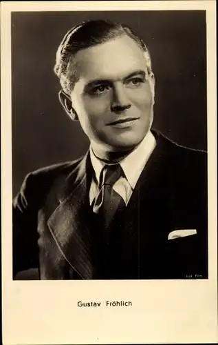 Ak Schauspieler Gustav Fröhlich, Portrait