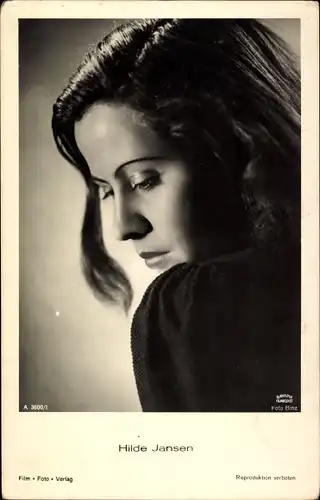 Ak Schauspielerin Hilde Jansen, Portrait
