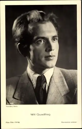 Ak Schauspieler Will Quadflieg, Portrait