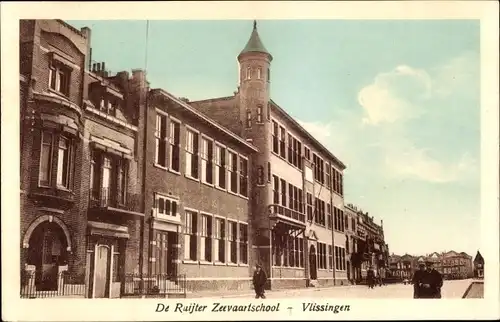 Ak Vlissingen Zeeland Niederlande, De Ruijter Zeevaartschool