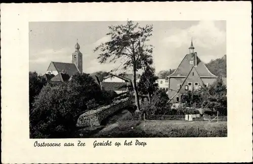 Ak Oostvoorne aan Zee Südholland, Gezicht op het Dorp