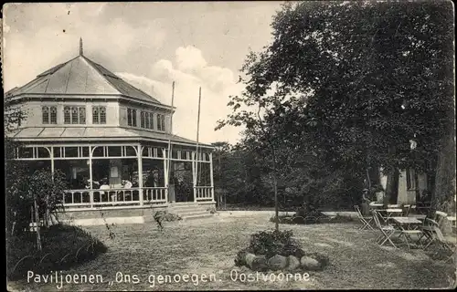 Ak Oostvoorne aan Zee Südholland, Paviljoenen Ons genoegen