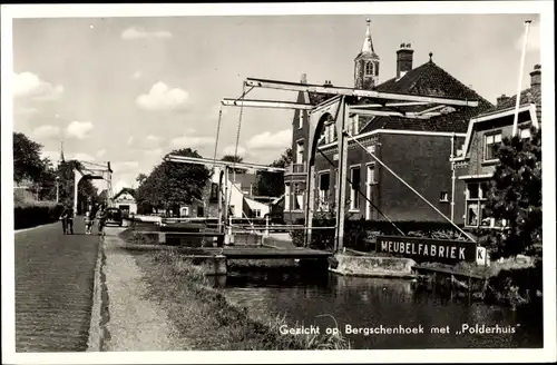 Ak Bergschenhoek Südholland, Gezicht op Bergschenhoek met Polderhuis