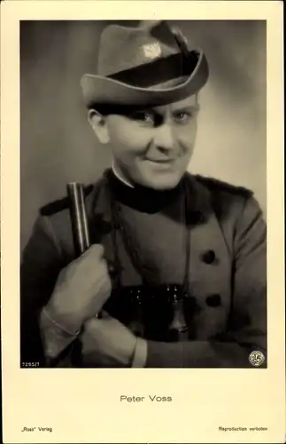 Ak Schauspieler Peter Voss, Portrait als Jäger, Ross Verlag 7295/1