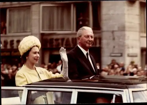 Foto Queen Elizabeth II, Staatsbesuch in Deutschland Mai 1965, Kurt Georg Kiesinger