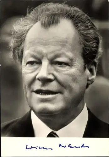 Ak Willy Brandt, Vorsitzender der SPD, Bundeskanzler, Portrait