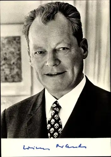Ak Willy Brandt, 4. Bundeskanzler der BRD, Portrait
