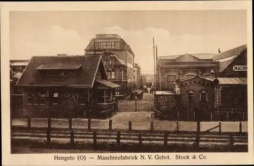 Ak Hengelo Overijssel Niederlande, Maschinefabriek N. V. Gebrt. Stock & Co.