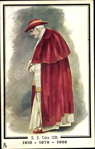 Künstler Ak Papst Leo XIII., Vincenzo Gioacchino Pecci