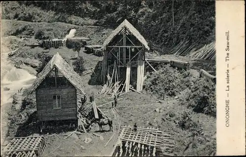 Ak Ononghe Papua Neuguinea, La scierie, The Saw Mill, Sägewerk
