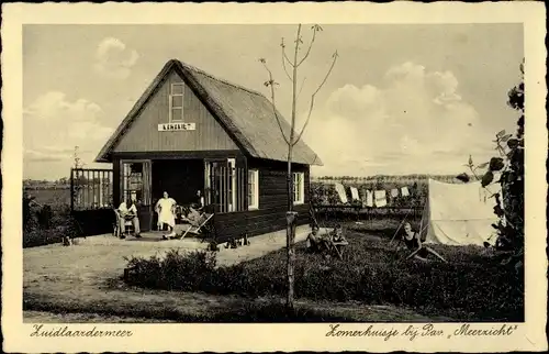 Ak Zuidlaren Drenthe Niederlande, Zuidlaardermeer, Zomerhuisje bij Pav. Meerzicht