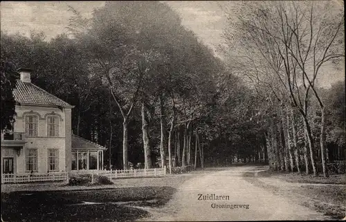 Ak Zuidlaren Drenthe Niederlande, Groningerweg