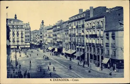 Ak Saragossa Aragonien Spanien, Coso