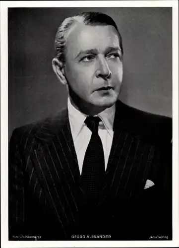 Foto Schauspieler Georg Alexander, Portrait