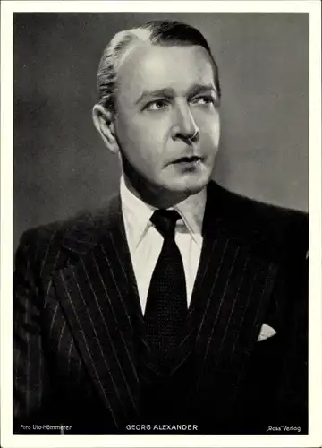 Foto Schauspieler Georg Alexander, Portrait