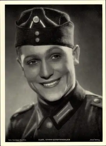 Foto Schauspieler Gustl Stark Gstettenbauer, Portrait in Uniform