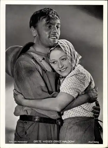 Foto Schauspieler Grete Weiser und Ernst Waldow, Portrait