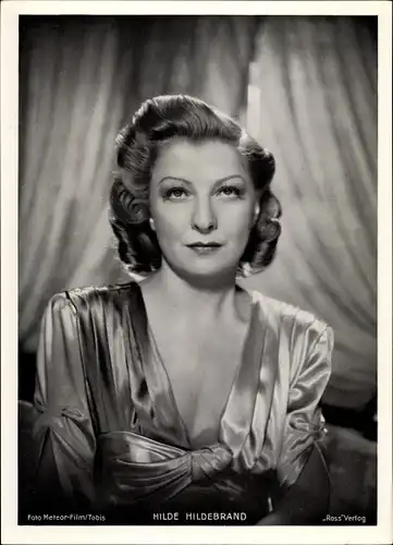 Foto Schauspielerin Hilde Hildebrand, Portrait