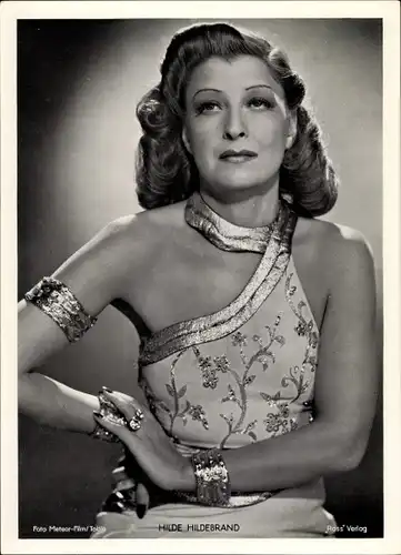 Foto Schauspielerin Hilde Hildebrand, Portrait