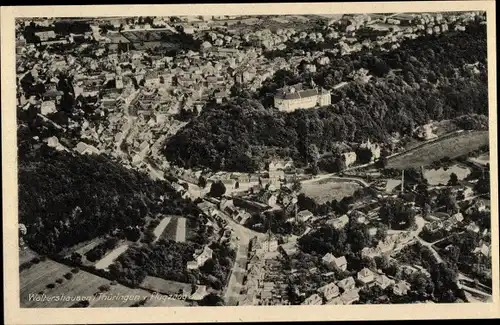 Ak Waltershausen in Thüringen, Luftaufnahme