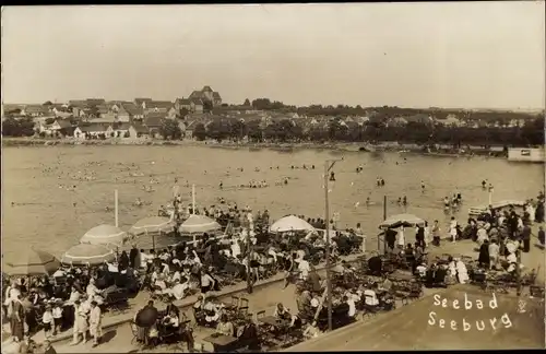 Ak Seeburg im Eichsfeld Niedersachsen, Blick auf den Strand