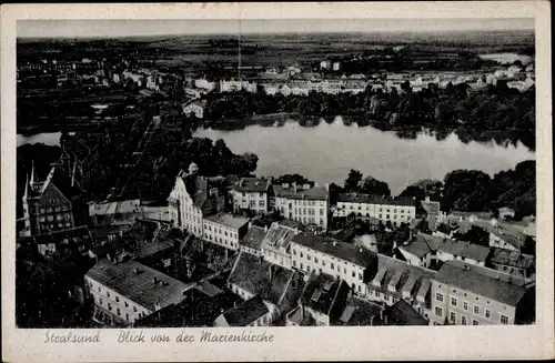 Ak Stralsund in Vorpommern, Blick von der Marienkirche