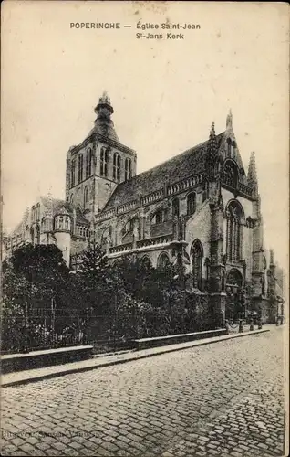 Ak Poperinghe Poperinge Westflandern, Eglise Saint Jean