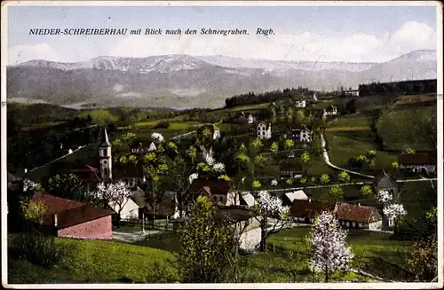 Ak Szklarska Poręba Schreiberhau Riesengebirge Schlesien, Schneegruben