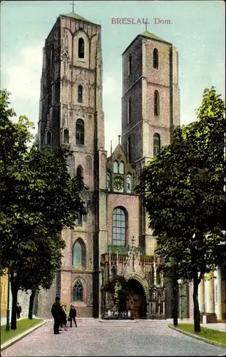 Ak Wrocław Breslau Schlesien, Dom