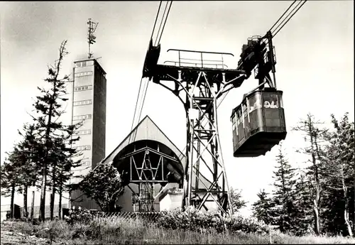 Ak Oberwiesenthal im Erzgebirge Sachsen, Fichtelberg, Schwebebahn