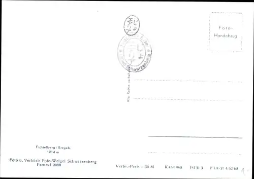 Ak Oberwiesenthal im Erzgebirge Sachsen, Fichtelberg