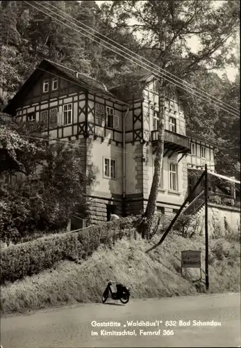 Ak Kirnitzschtal Bad Schandau Sächsische Schweiz,, Gaststätte Waldhäusl