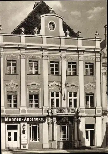 Ak Brzeg Brieg Schlesien, Das Haus der Mohrenapotheke