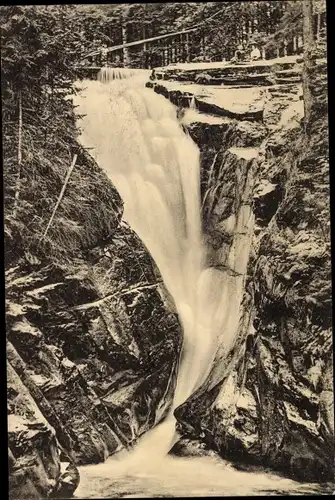 Ak Piechowice Kiesewald Riesengebirge Schlesien, Kochelfall