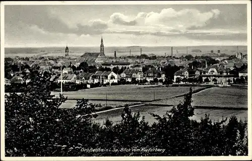 Ak Großenhain Sachsen, Panorama, Blick vom Kupferberg