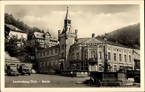 Ak Leutenberg in Thüringen, Markt