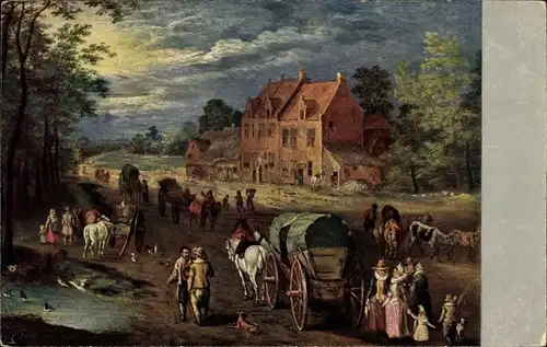 Künstler Ak Jan Brueghel d. Ä., Kassel in Hessen,  Dorfstraße