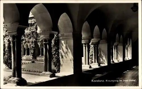 Ak Konstanz am Bodensee, Kreuzgang im Insel-Hotel