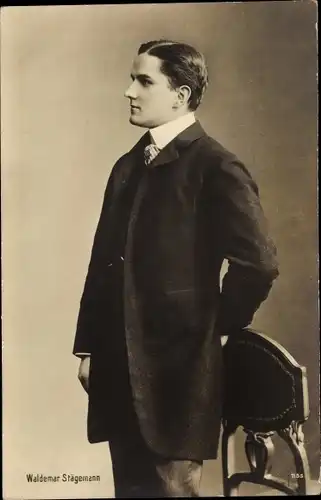 Ak Schauspieler Waldemar Staegemann, Profilansicht