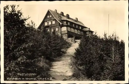 Ak Świeradów Zdrój Bad Flinsberg Isergebirge Schlesien, Heufuderbaude, Schronisko Na Stogu Izerskim