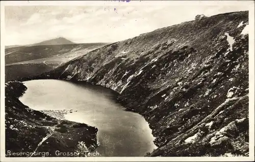 Ak Karpacz Krummhübel Riesengebirge Schlesien, Wielki Staw, Großer Teich