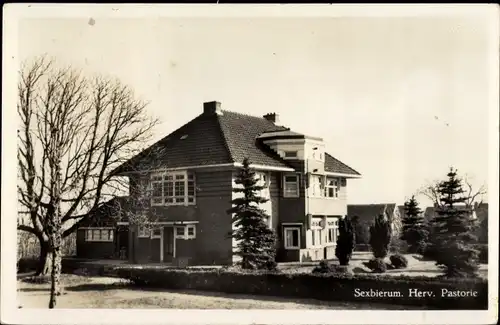 Ak Sexbierum Seisbierrum Friesland Niederlande, Herv. Pastorie