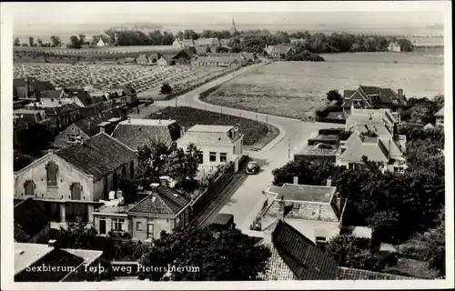 Ak Sexbierum Seisbierrum Friesland Niederlande, Terb. weg Pietersbierum