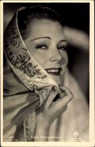 Ak Schauspielerin Olga Tschechowa, Portrait
