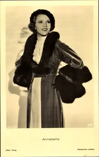 Ak Schauspielerin Annabella, Portrait