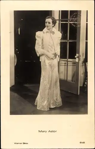 Ak Schauspielerin Mary Astor, Portrait