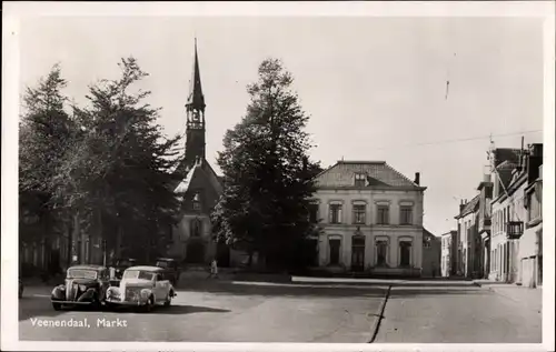 Ak Veenendaal Utrecht Niederlande, Markt, Kirche